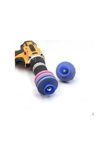 Symbee Elektrikli Matkap Tipi Çim Biçme Makinesi Bileme Başlığı - 4 Katmanlı Metal Parlatma Ve Keskinleştirme İçin