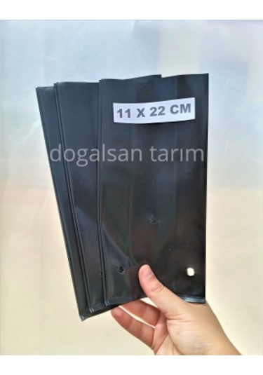 Fidan Poşeti 11x22 cm 40 Adet Fidan Torbası Fide Poşeti Fide Torbası Fide Tüpü Fide Yetiştirme