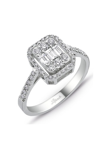 0.60 Ct Modern Baget Tasarım Kare Tektaş Yüzük 18 K