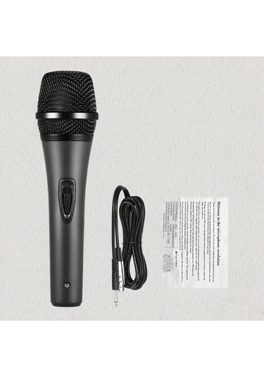 Samdoo M-320 Metal Dinamik Mikrofon: Kaliteli Ses, Kalp Formu Yönlendirme, 5m Kablolu, Klüp Ve Karaoke İçin