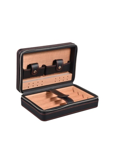 Falconetti Kb95sy  Siyah Deri Seyahat Humidoru