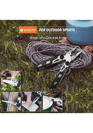 B/bury Çok Amaçlı Titanyum Pense - Dağcılık, Kamp, Avcılık,balıkç