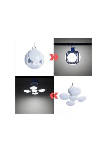 5 Led'li 3 Farklı Işık Modlu Açılıp Kapanabilir Led Kanatlı Güneş Enerjili Solar Aydınlatma Asılabilir Kamp Feneri