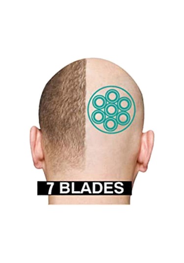Yedek Elektrikli Tıraş Makinesi Başlığı Elektrikli Tıraş Makinesi 7d Bağımsız 7 Kesici Yüzen Başlık Su Geçirmez