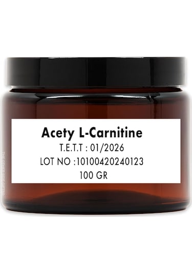 Acetyl L-carnıtıne Hcl Asetil L-karnitin Hcl Toz 100 Gr