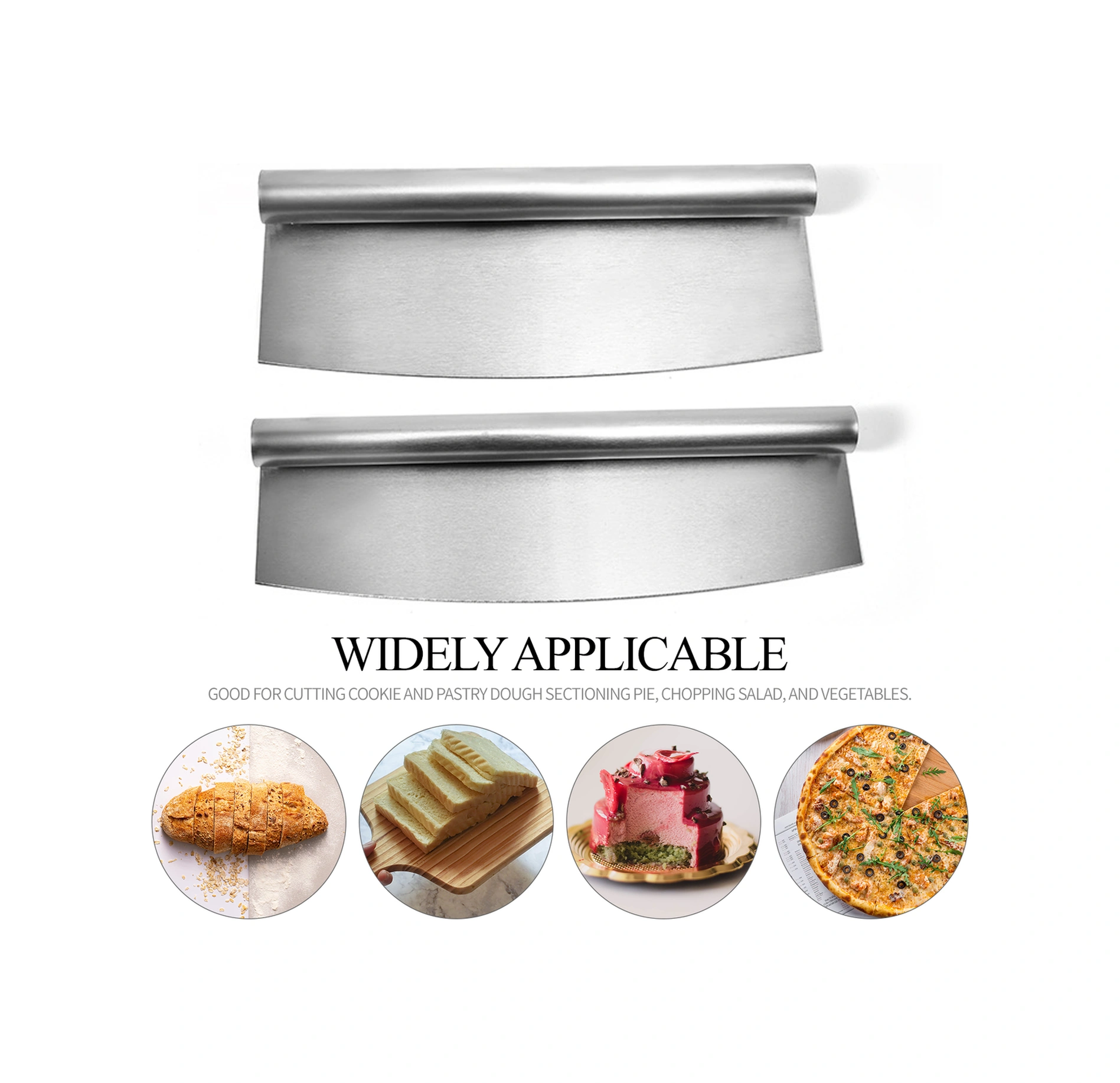 Youmex Paslanmaz Çelik Hamur Kestiği - Hamur Ayırma, Tahta Temizleme, Yemek Taşıma - Ev & Restoran Mutfak Aleti 25.5cm Diğer