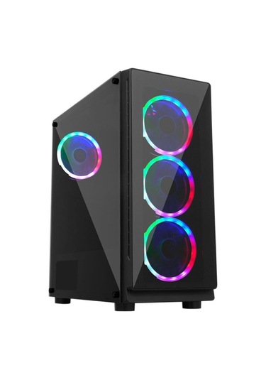 Gameforce Glass Large 6x120 MM RGB Kumandalı ve Kontrolcülü Fan Oyuncu Kasası
