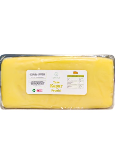 Tam Yağlı Taze Kaşar Peyniri 500 Gr