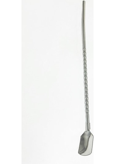 Kaşıklı Pipet Seti 6'lı Paslanmaz Çelik, Metalik Renk