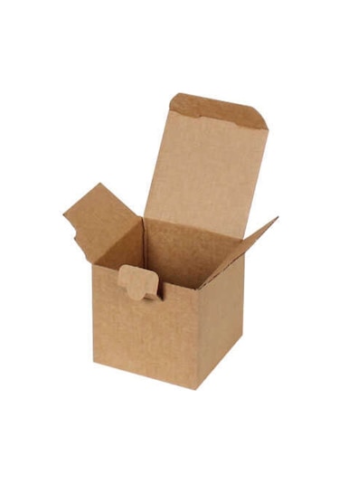 Kraft Kilitli Kargo Kutusu / Ebat: 8x8x8 cm (100 adet)