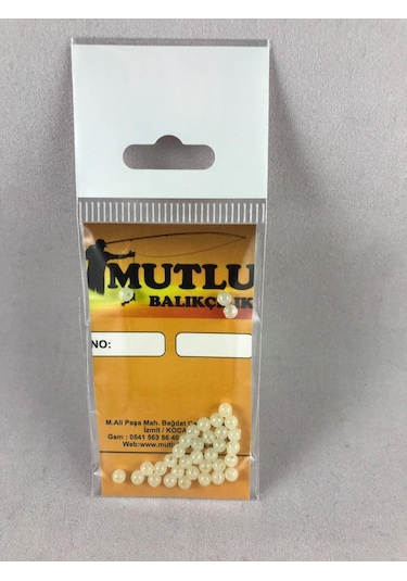 Fosforlu Yuvarlak Boncuk 35'Li Paket 4Mm