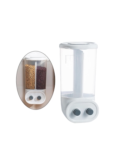 Duvara Monte Kuru Gıda Depolama Kutusu Mavi