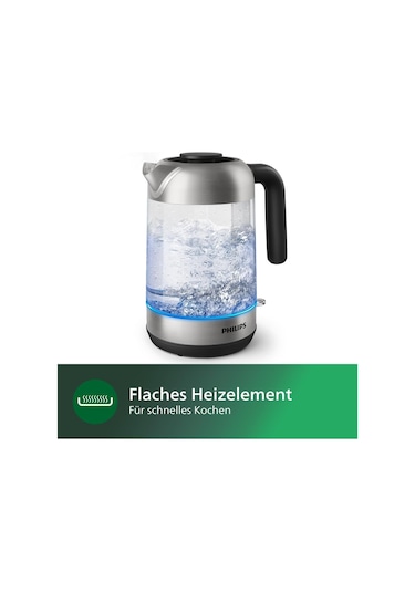 Philips Hd9339/80 Cam Su Isıtıcısı, 1,7 Litre, Led Aydınlatma, Ku