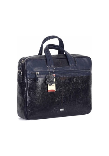 Deri Lacivert Laptop Evrak Çantası 253 62-134207 Siyah