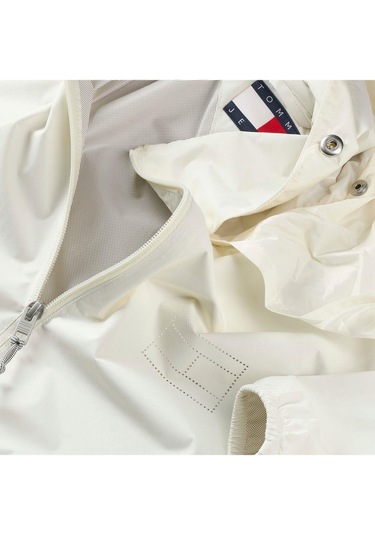 Tjm Perforated Logo Erkek Beyaz Rüzgarlık-8384 Beyaz