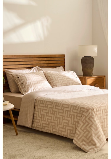 Kaşmir Home Sorento Çift Kişilik Nevresim Takımı Bej Bej