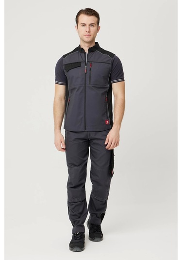 Allium Yazlık İş Ve Outdoor Yelek K.gri-siyah