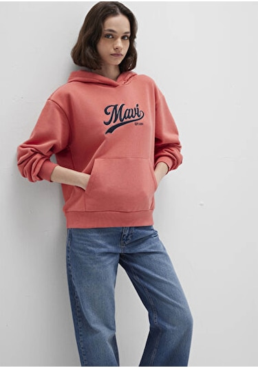 Mavi Kapüşonlu Somon Kadın Sweatshirt M1s10420-71076 Somon