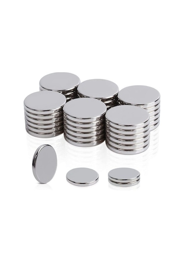 10 Adet 12x1.5 Mm Neodyum Mıknatıs Dekoratif Magnet Güçlü Çekim