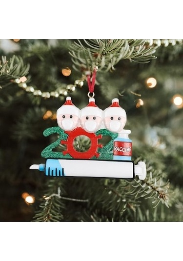 Lijinxu Reçine Noel Kolye Hatıra Hediyeleri Noel 3 Kafa Için