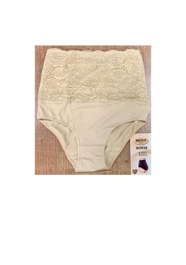 Belinay 0245 Kadın Dantelli Yüksek Bel Korse Külot 001
