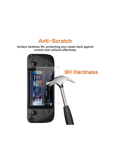 Steam Deck Oyun Konsoluuyumlu 9h Gerçek Temperli Cam Ekran Koruyucu