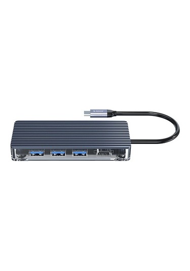 Orico WB-6RJ 6 Portlu USB 3.0 100W RJ45 1000 Mbps HDMI Çoklayıcı HUB Gri