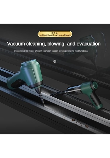 Elmpaly Üçü Bir Arada Yüksek Güçlü Kablosuz Sku Ev Ve Araç Şarjlı Süpürge Toz Temizleyici Uzun Ömürlü
