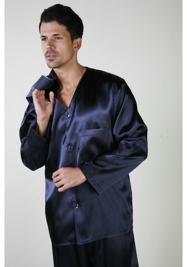 Ancelo 333 Saten Pijama Takım Ve Robdöşambr 3Lü Damat Çeyiz Set