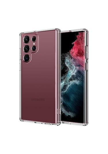 Samsung Galaxy Uyumlu S23 Ultra Kılıf 2mm Anti Shock Silikon