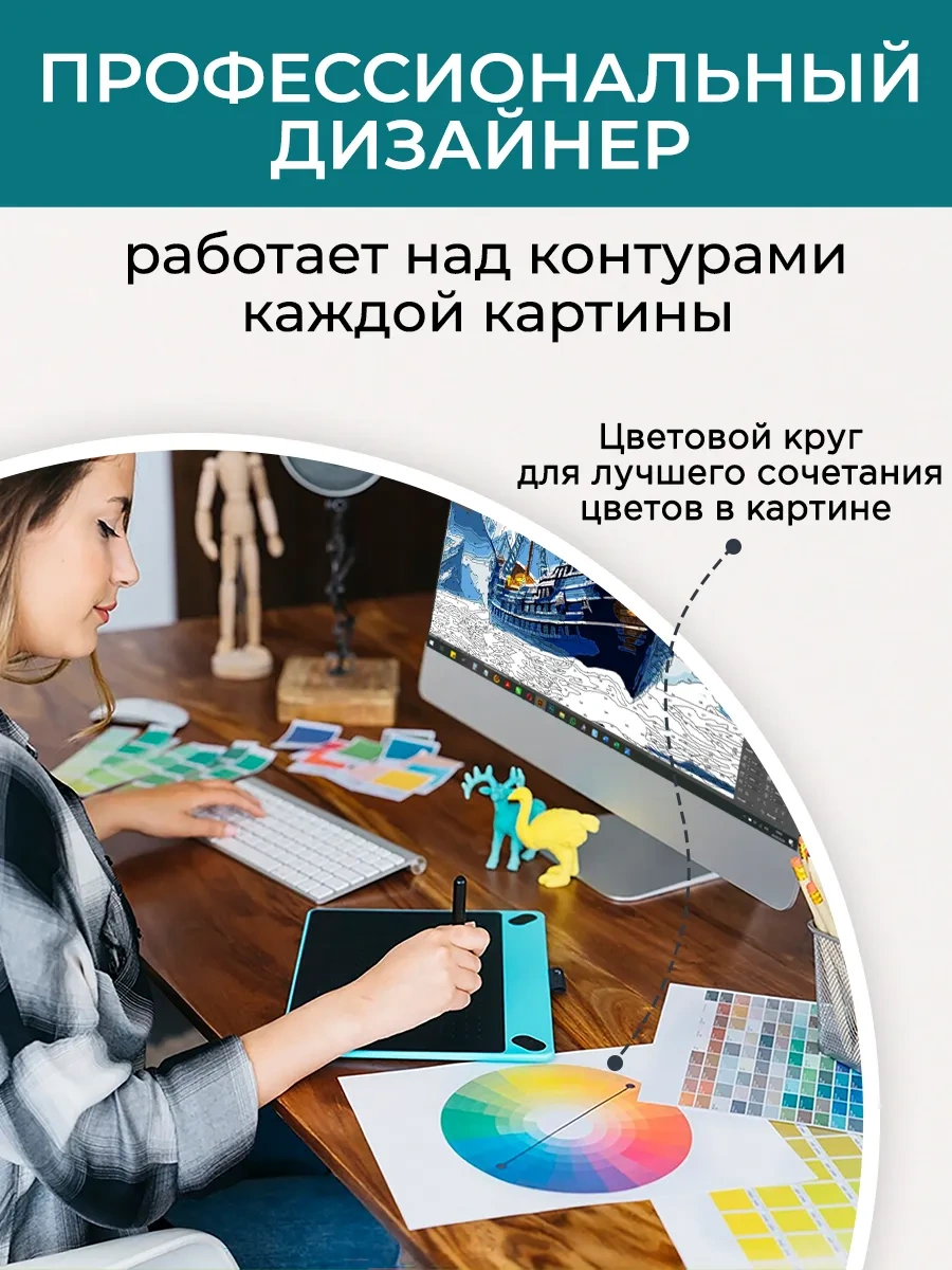 Fluid Hexagon Peyzajler Üzerinde Numaralı Boya Seti - Mavi Kuş 277703254