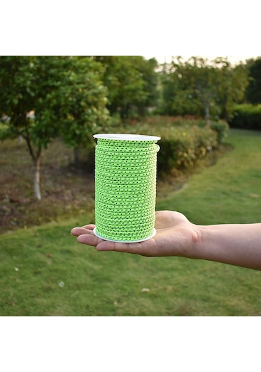 Monyee 50m 4mm Dış Mekan Çadır İpi, Yansıtıcı Tel Ve 6 Adet Alüminyum Gergi Regülatörü İle, Gece Güvenliği Ve Dayanıklılık Sağlar Çok Renkli