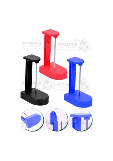 Not Kağıdı Tutacağı Siyah Mavi Kırmızı 3 Adet Piknot Paslanmaz İğneli Slip Pos Kağıdı Kasa Fişi Tutucu Sivri Uçlu Çivi Siyah