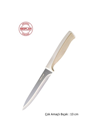 Neoflam Microban Çok Amaçlı Bıçak Bej 13cm D-neofmk013