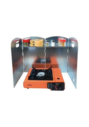 Portatif Ocak Rüzgarlığı Gri