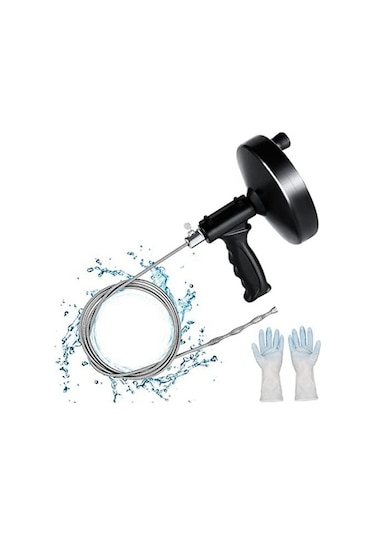 Flybuy Ve Tipi Temizleme Eldivenli Mutfak Banyo Aleti, Boru Black, Dayanıklı Black