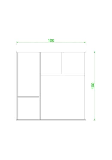 Rafkestir Milet Duvar Raf Set Krem ( Mat )