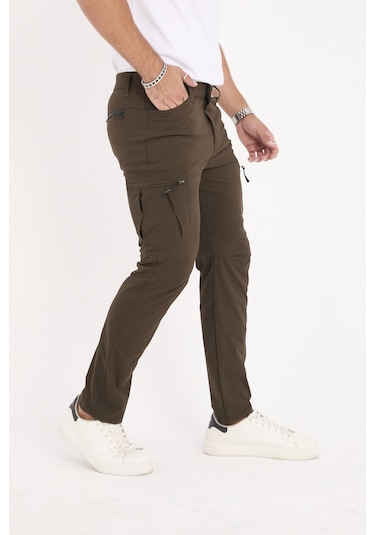 Camp532 Outdoor Tactical Su İticili Likralı Yazlık Erkek Taktik Pantolon Haki