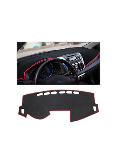 Sones Koyu Mat Araba Dashboard Kapak Araba Işıklı Çerçeve Gösterge Paneli Trumpchi İçin Güneş Koruyucu Araba Paspasları Kırmızı