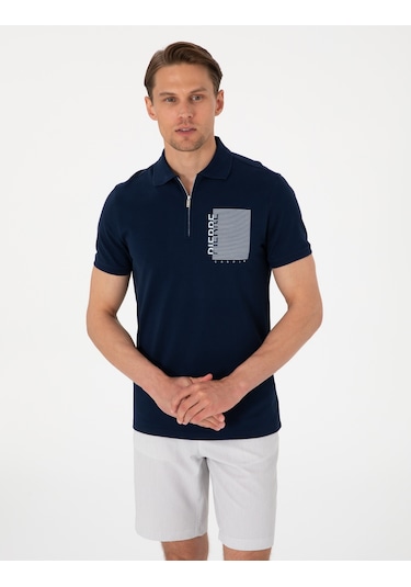 Pierre Cardin Erkek Lacivert Tişört 50307929-vr033 Lacivert