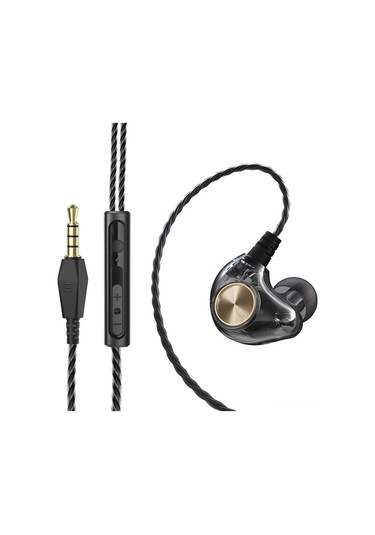 Mufunye K1 Spor Kulak İçi Kulaklık: 3.5mm Kablolu, Derin Bas, Hıfı Ses, Mikrofonlu, Stabil Kulak Kanca Tasarımı - Siyah K1 Kablulu Kulaklık