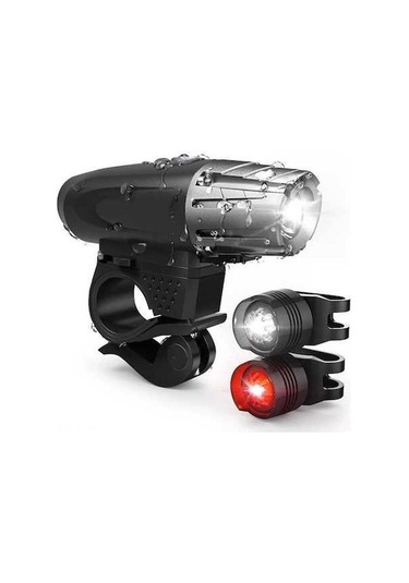 Dancemonkey Usb Şarjlı Bisiklet Farı & Arka Lamba - 360 Dönme, Su Geçirmez, Kırmızı Turuncu