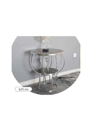 Mim Gümüş Kupa Yan Sehpa Gümüş