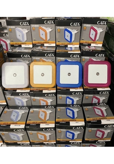 Cata Ct-9500 Fotoselli Gece Lambası Çok Renkli