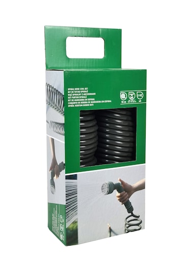 Verve Spiral Hortum Bahçe Balkon Sulama Seti 15 M