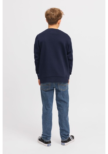 Jack & Jones Jjecorp Logo Crew Lacivert Erkek Çocuk Sweatshirt 000000000102257553 Lacivert