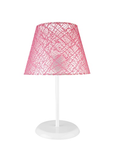 Elva Abajur Beyaz Ayak / Pembe File Şapka Diğer