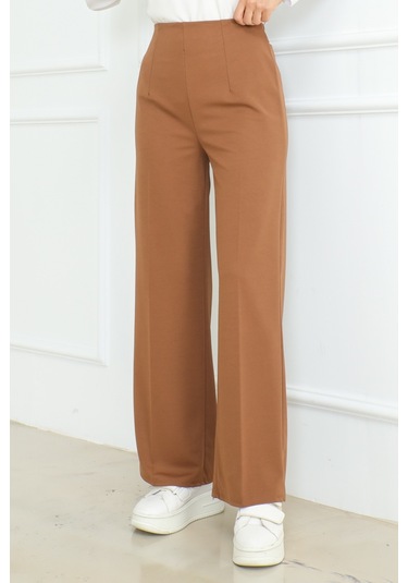 Palazzo Scuba Pantolon 866 - Kahve Kahverengi