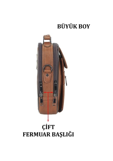 Büyük Boy Kasalı Erkek El ve Omuz Çantası Su Geçirmez Dış Yüzey