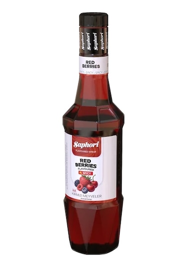Saphori Acılı Kırmızı Meyveler Aromalı Kokteyl Şurubu 700 Ml